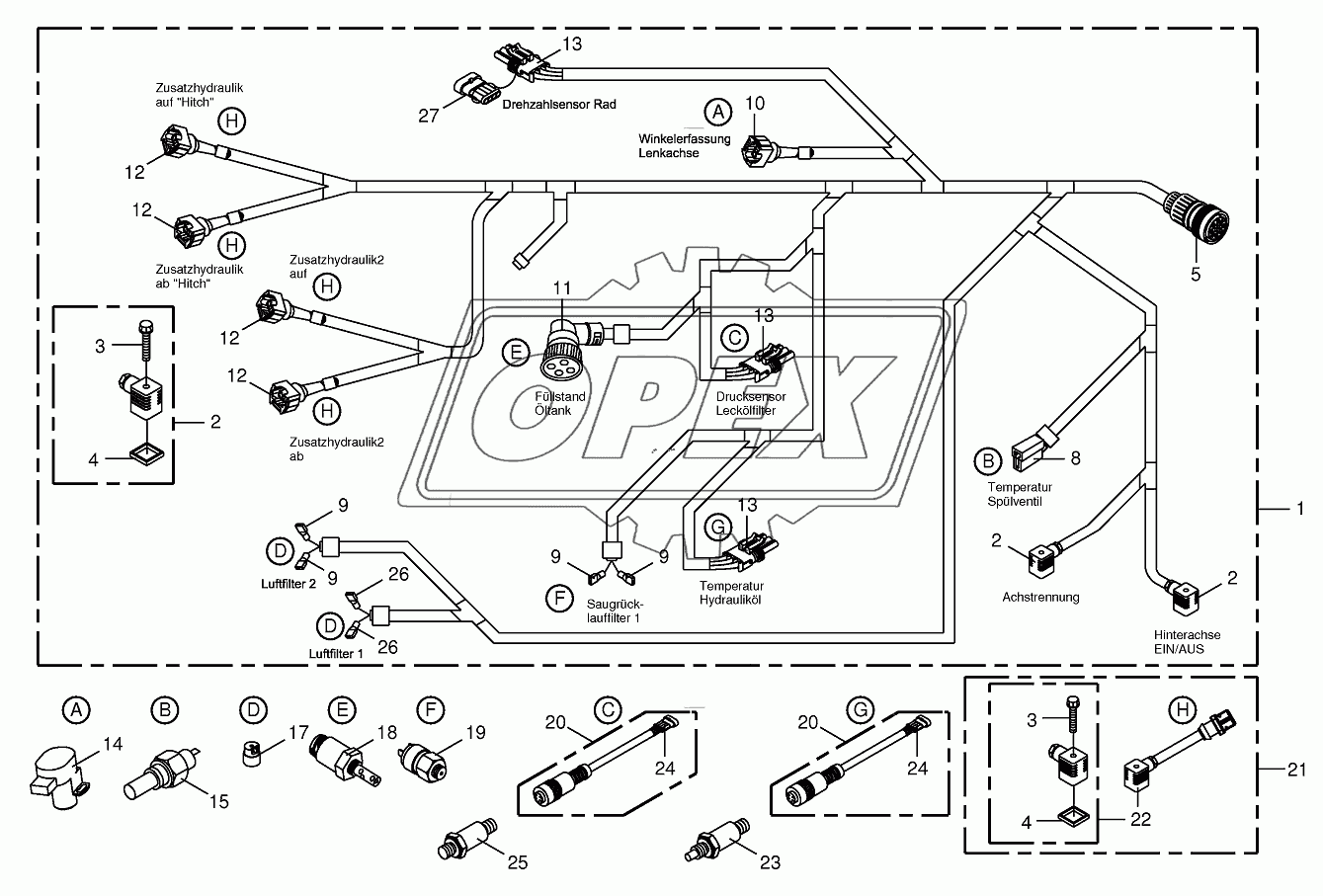 Wiring Harness-rear/drive valve