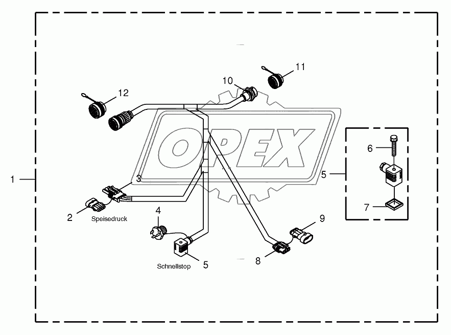 Wiring harness-CropControl/RockProtect