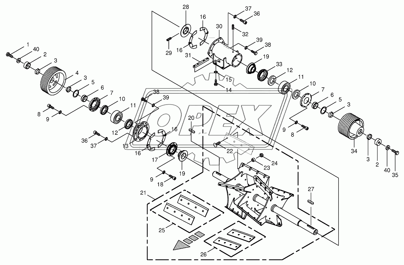 Discharge accelerator/bearing