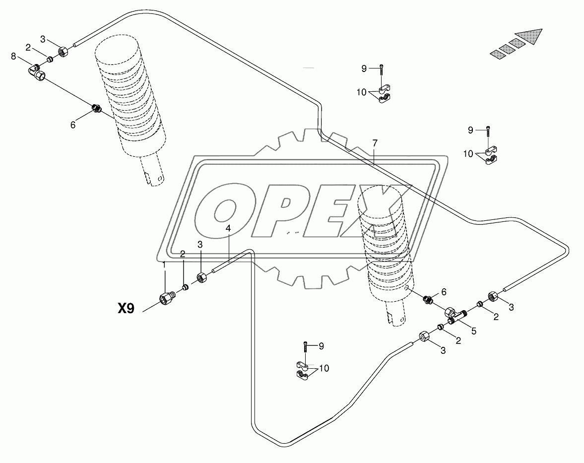 Hydraulic parts parking brake