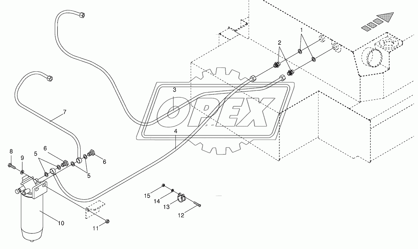 Diesel fuel pipe