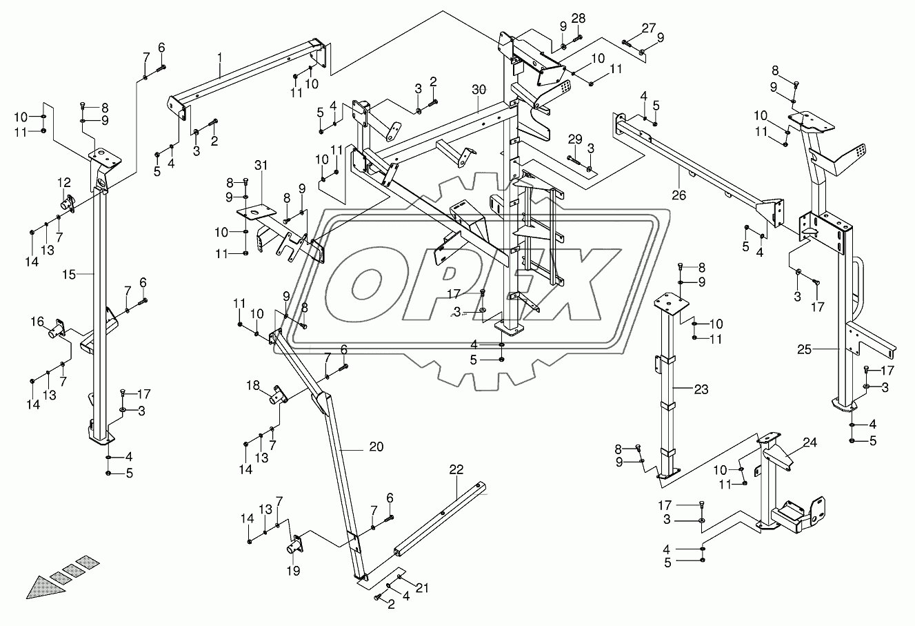 Panelling frame