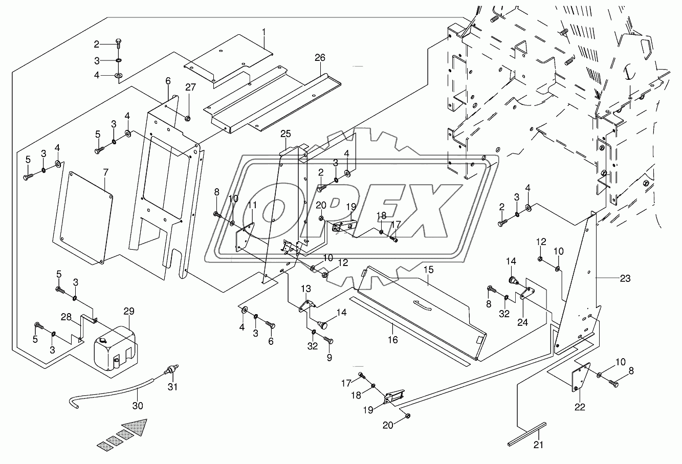 Dividing wall