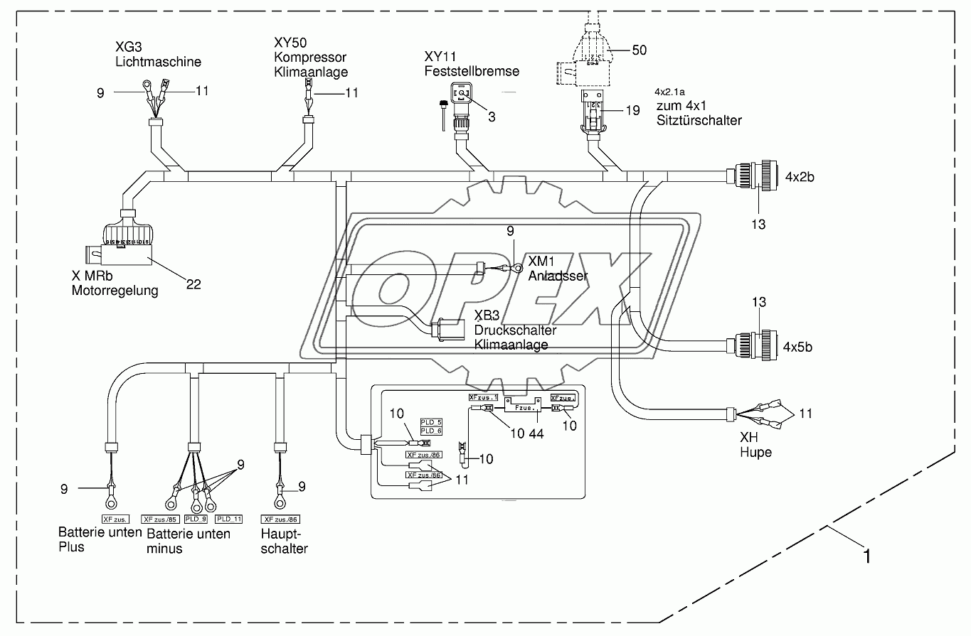 Wiring loom cab 2