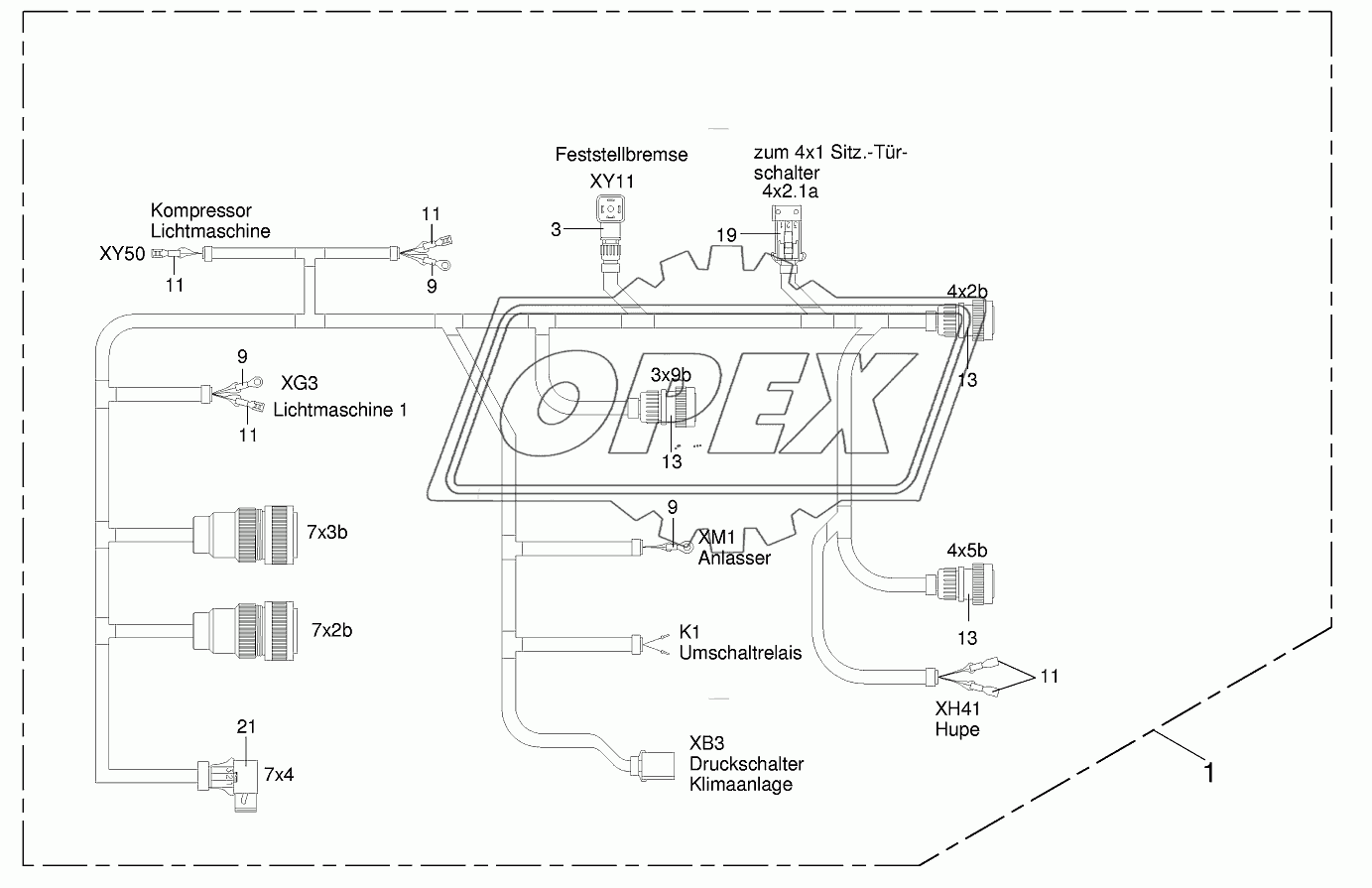 Wiring loom cab 3