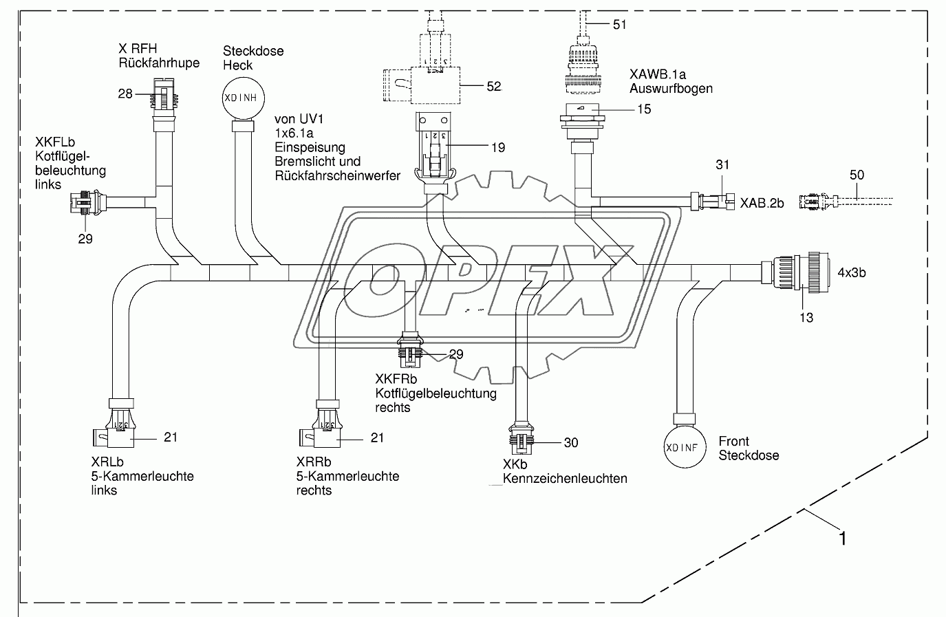 Wiring loom cab 4