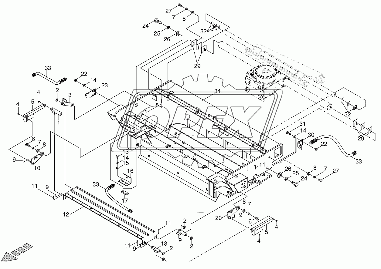 Mounting part sharpening device