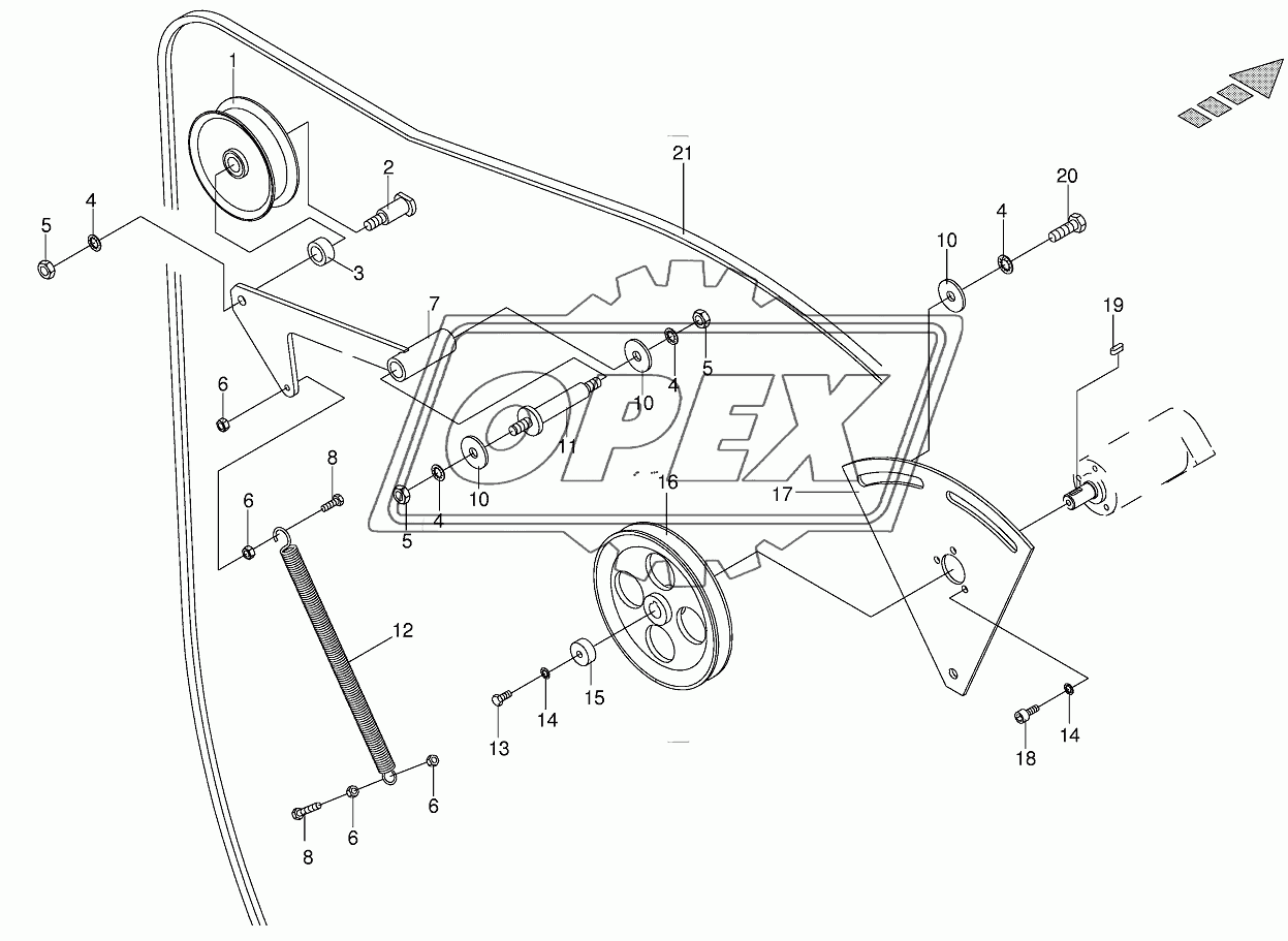 Sieve drum drive