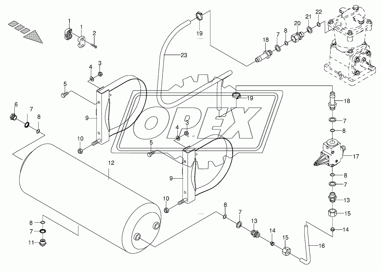 Air pressure container