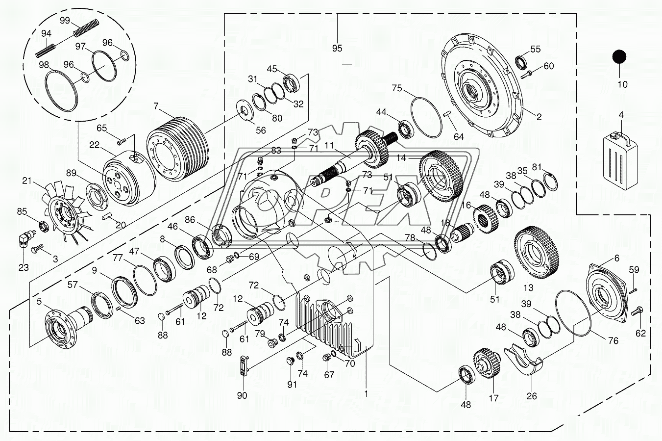Motor output drive (OM444)