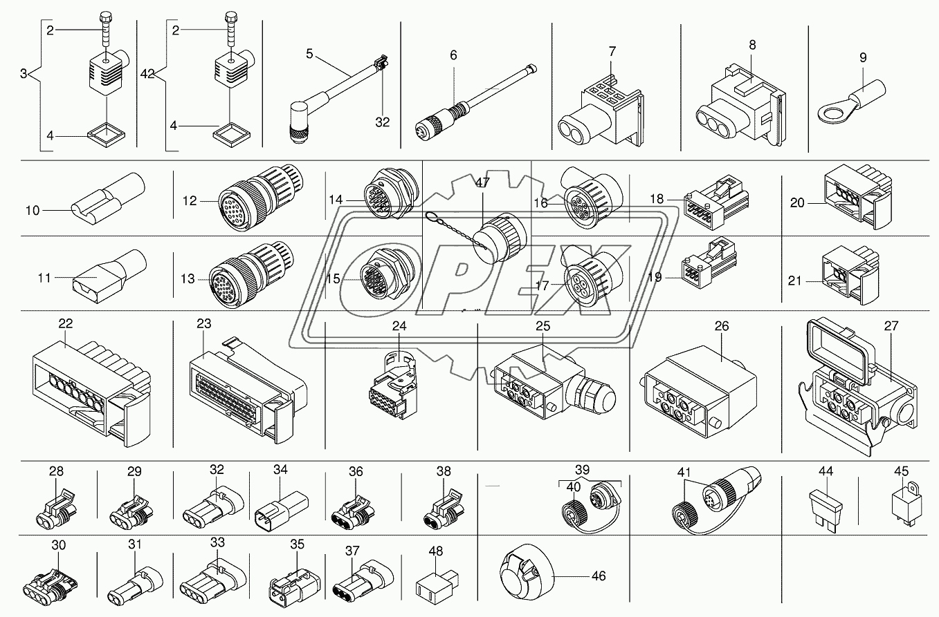 Terminals and connectors 1