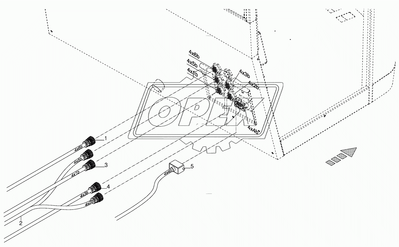 Wiring loom cab