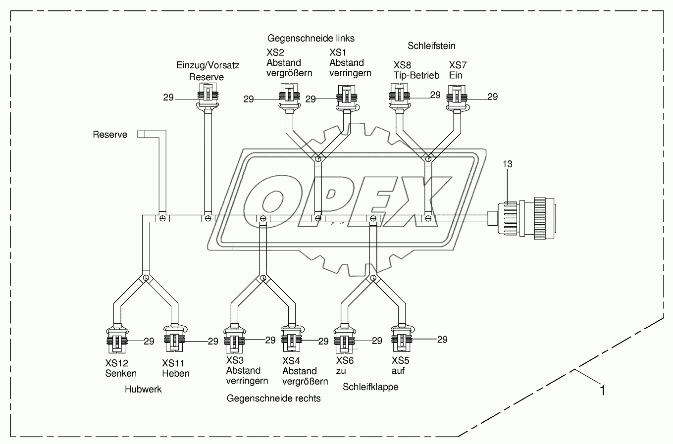 Wiring loom control area (4x6)