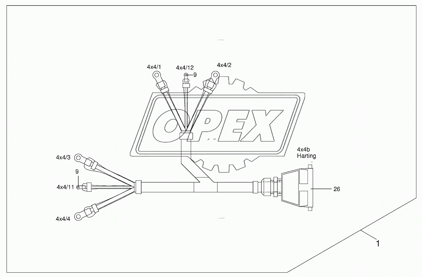 Wiring loom cab (4x4)