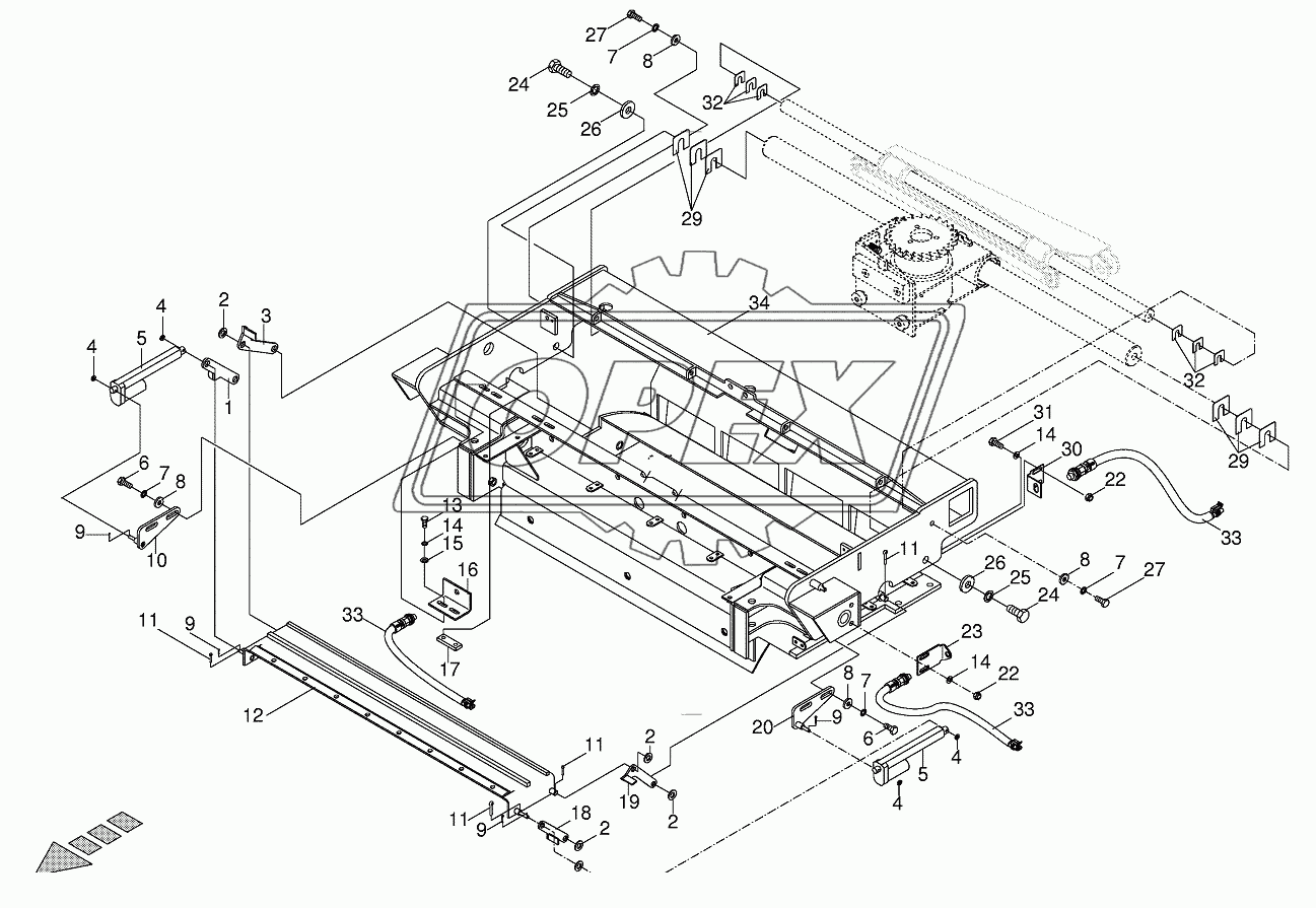 Mounting part sharpening device