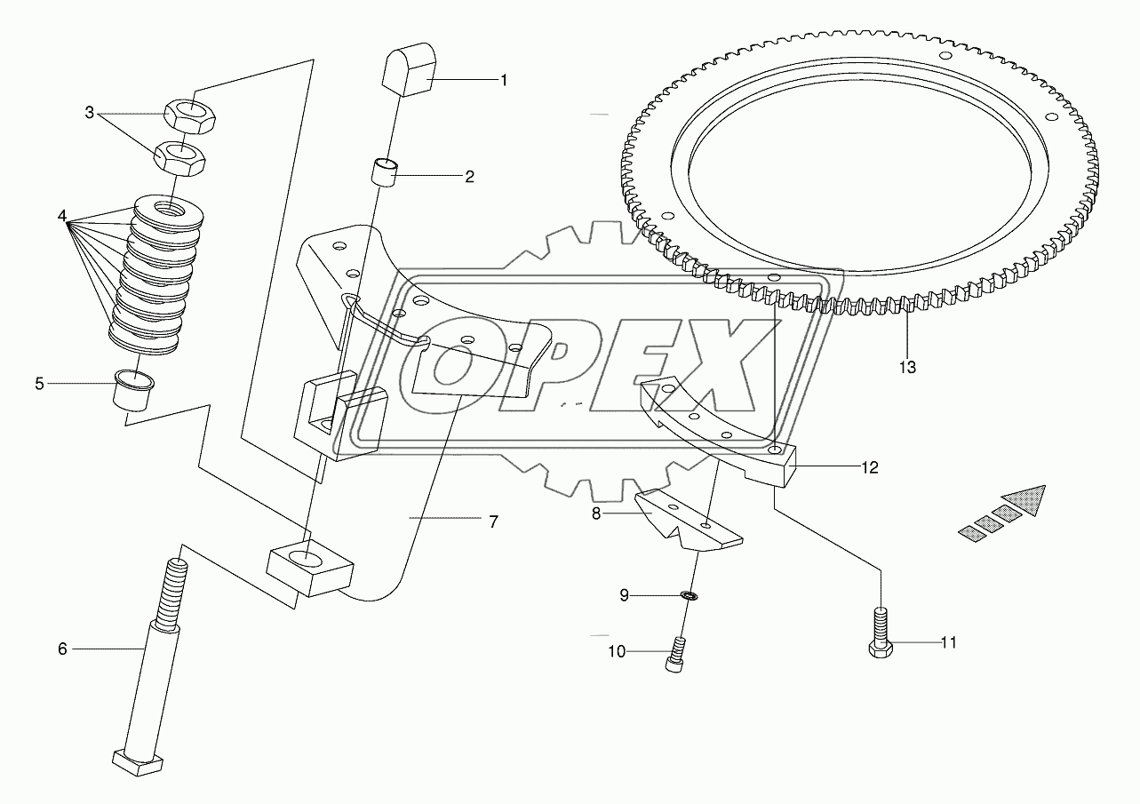 Live ring with obstacle protection