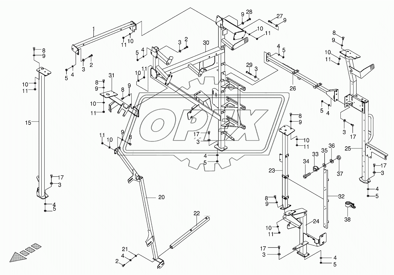 Panelling frame