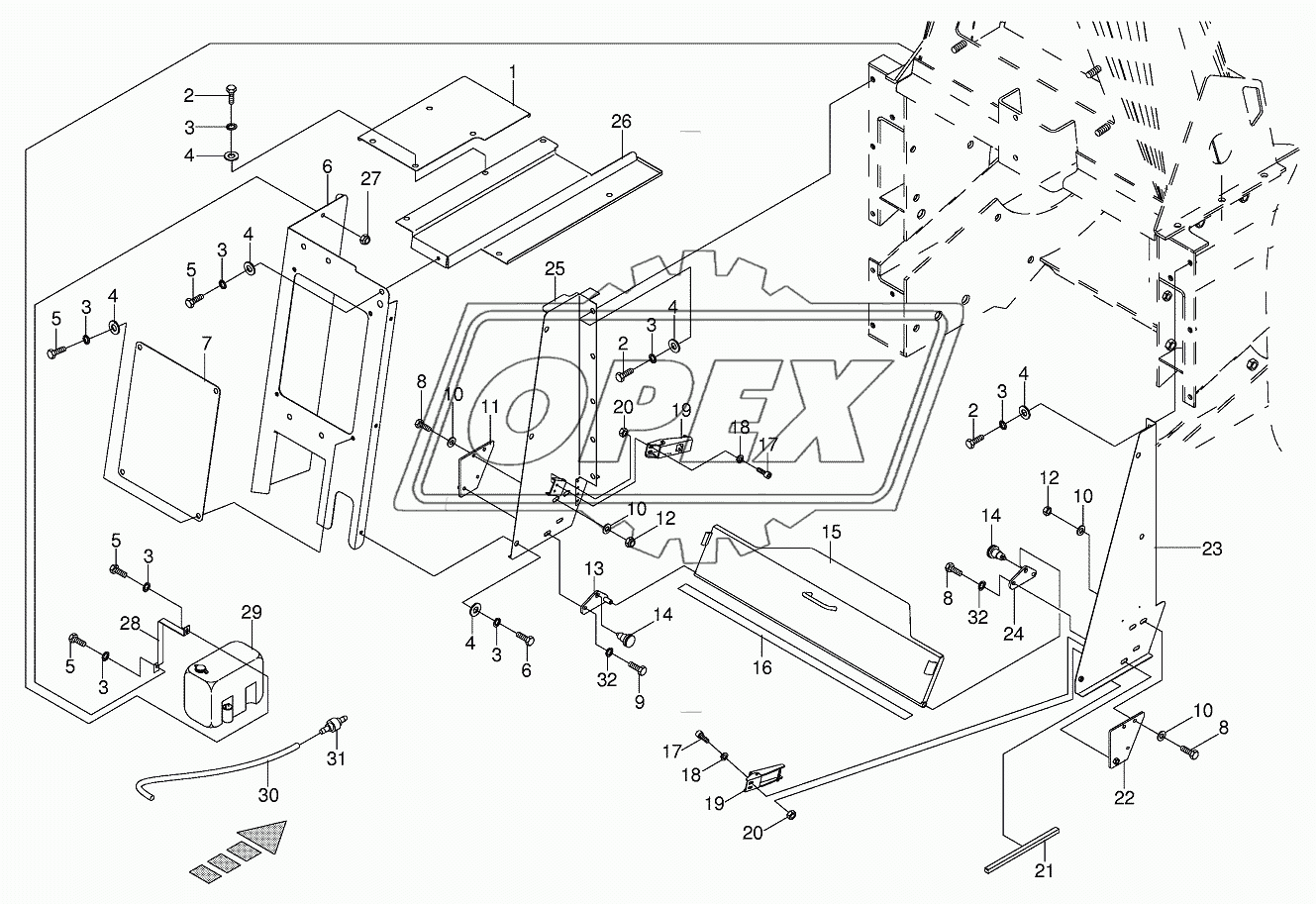 Dividing wall