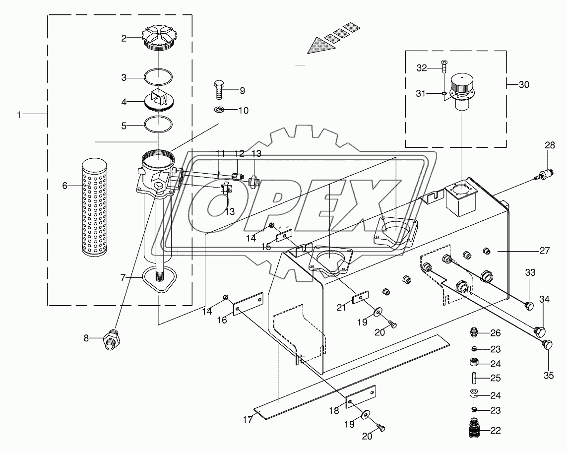 Hydraulic tank