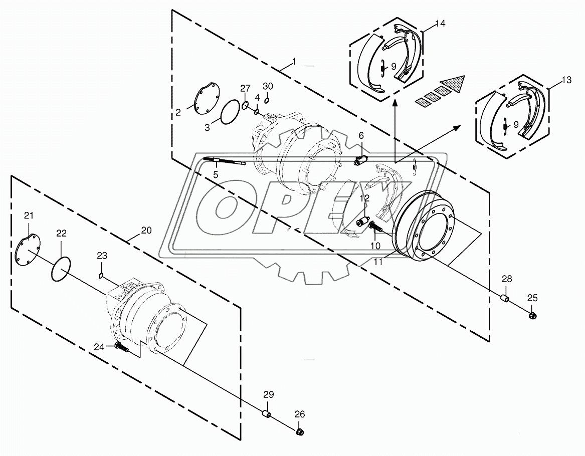 Cam lobe motor