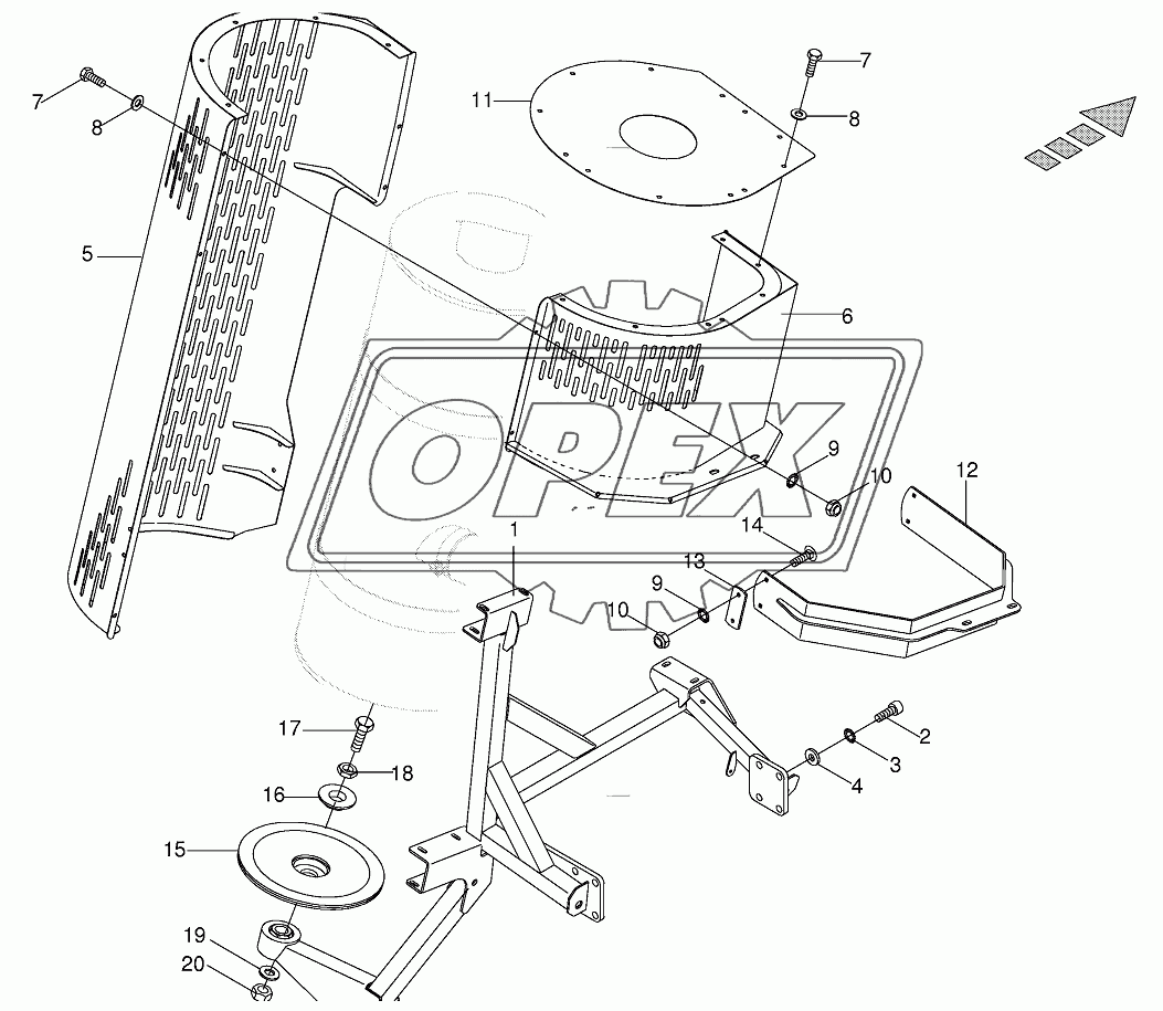 Exhaust gas equipment