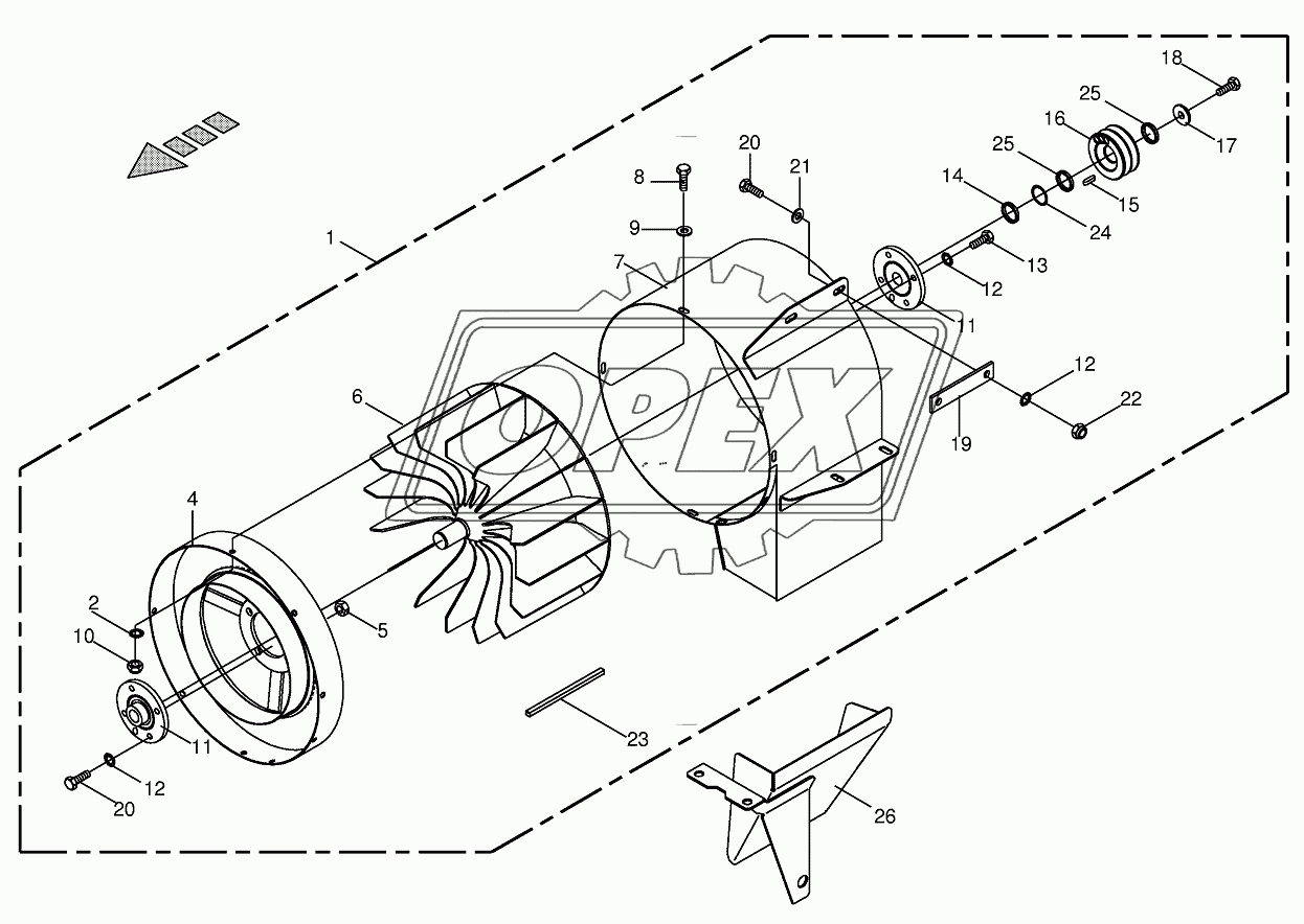 Suction fan (600601 - 722526)