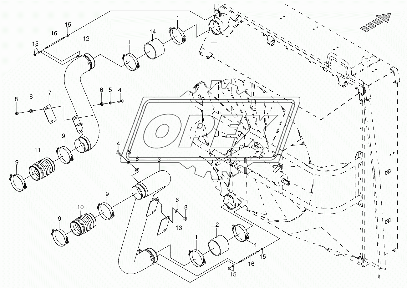 Turbo air pipes OM502