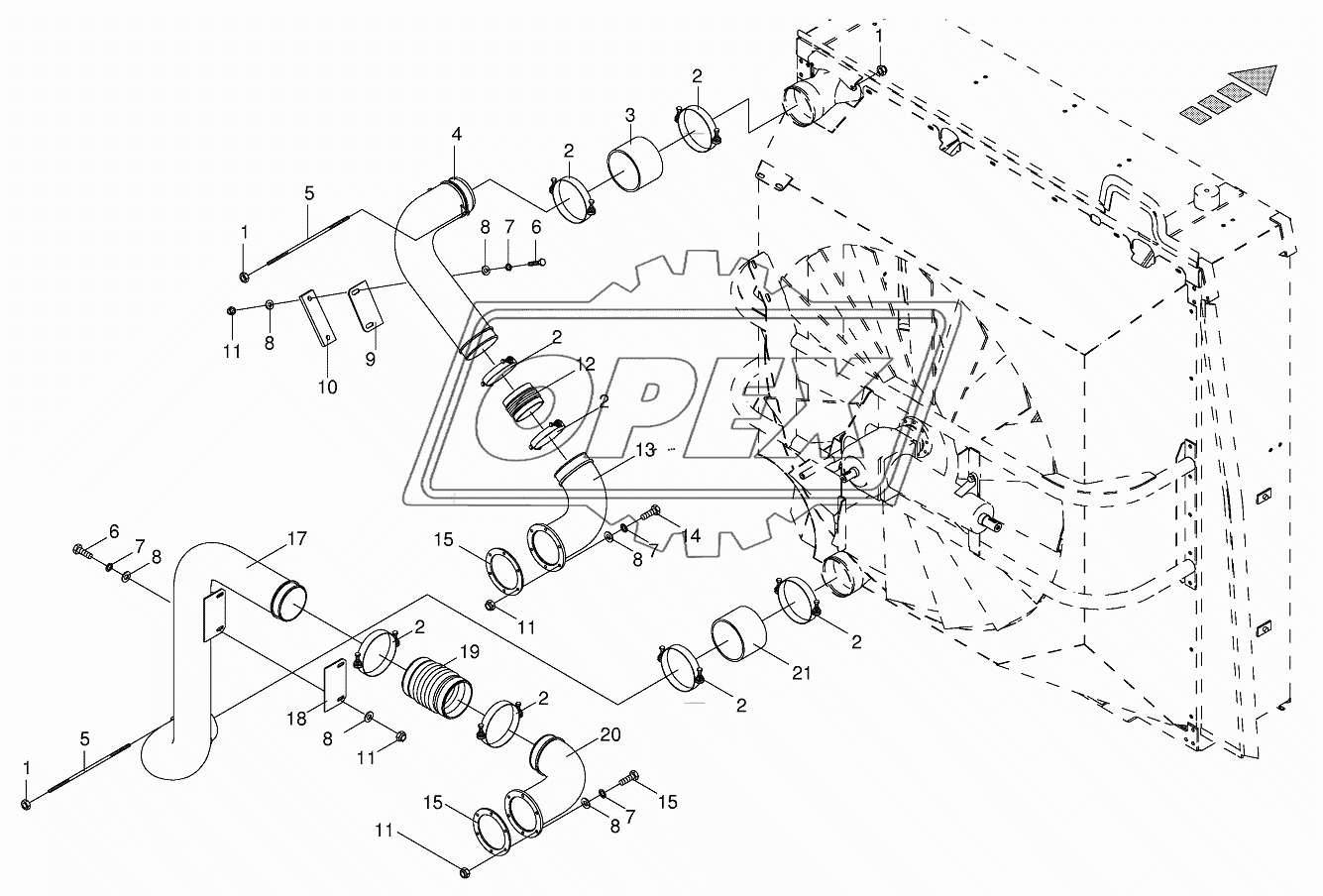 Turbo air pipes OM444