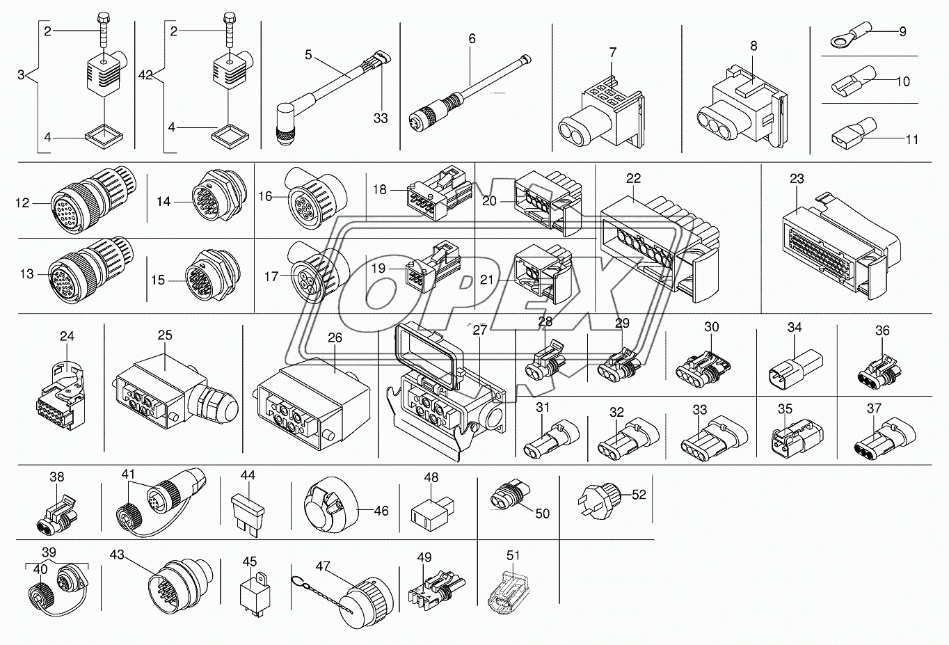 Terminals and connectors 1