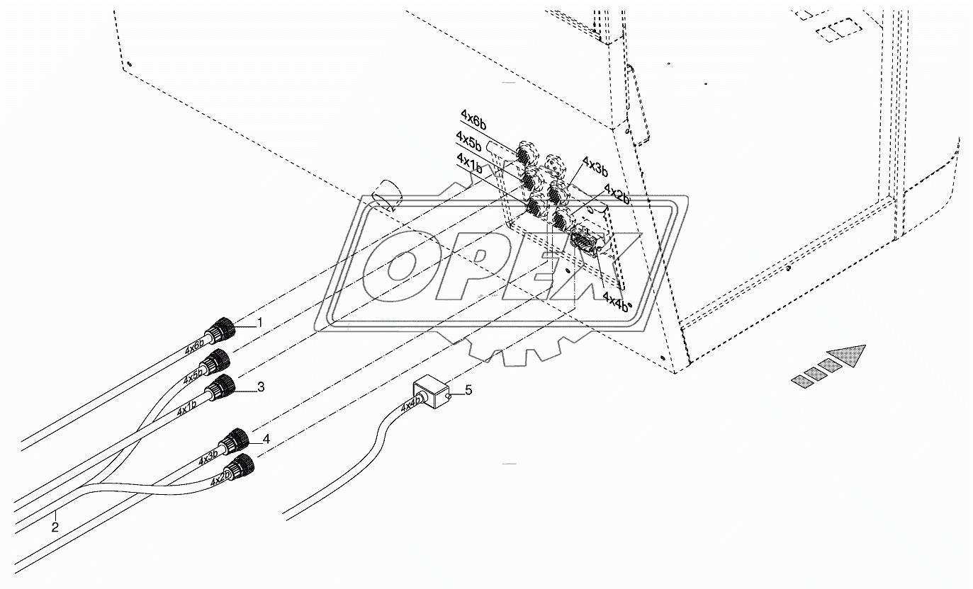 Wiring loom cab