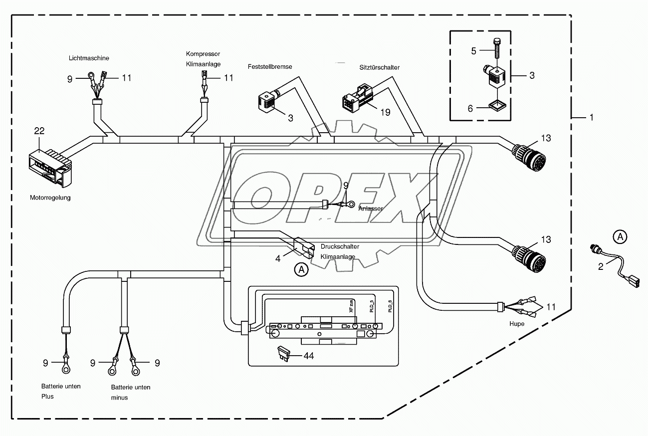Wiring loom cab (4x2 & 4x5) 1