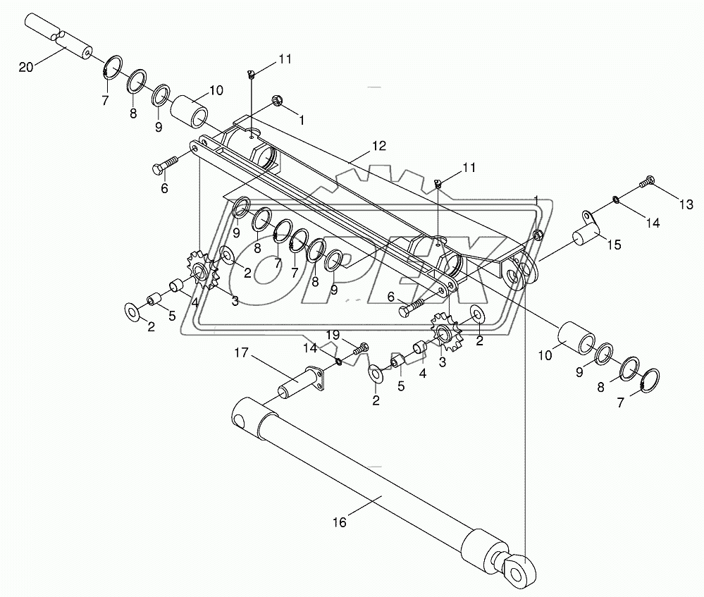 Chain carriage- sharpening device (600601 - 722526)