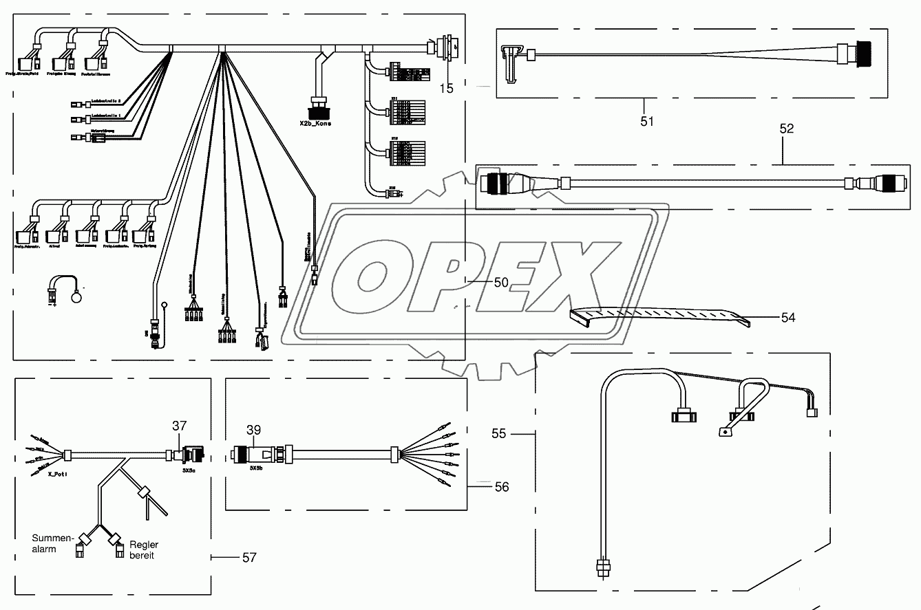 Control box - wiring loom
