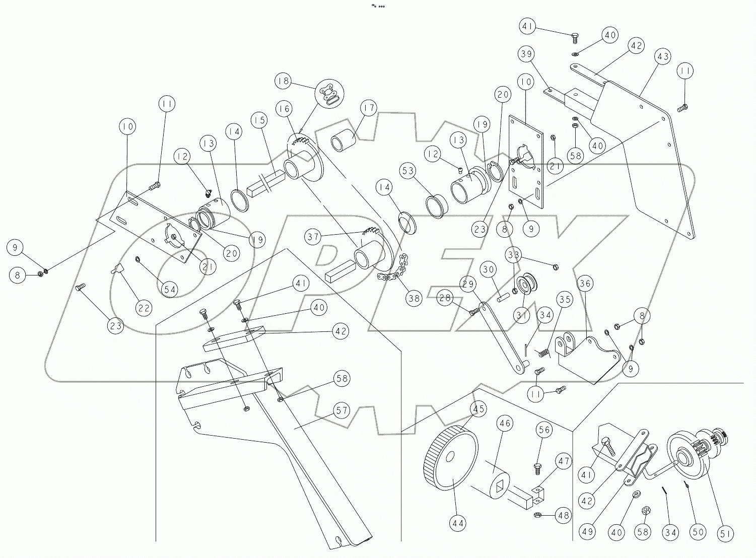 FERTILIZER REAR TRANSMISSION