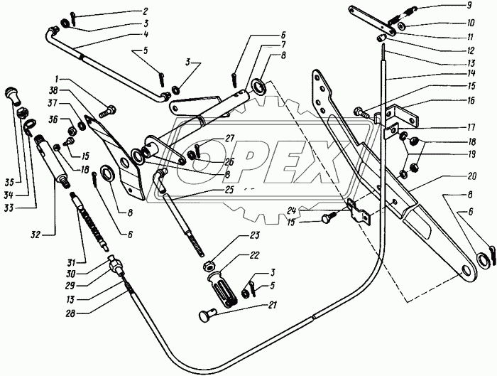 Механизм дистанционного запуска двигателя КДМ 0-71А