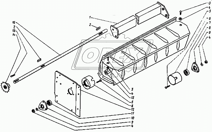 Битер отбойный КДМ 2-80Б. Отсекатель КДМ 2-56А