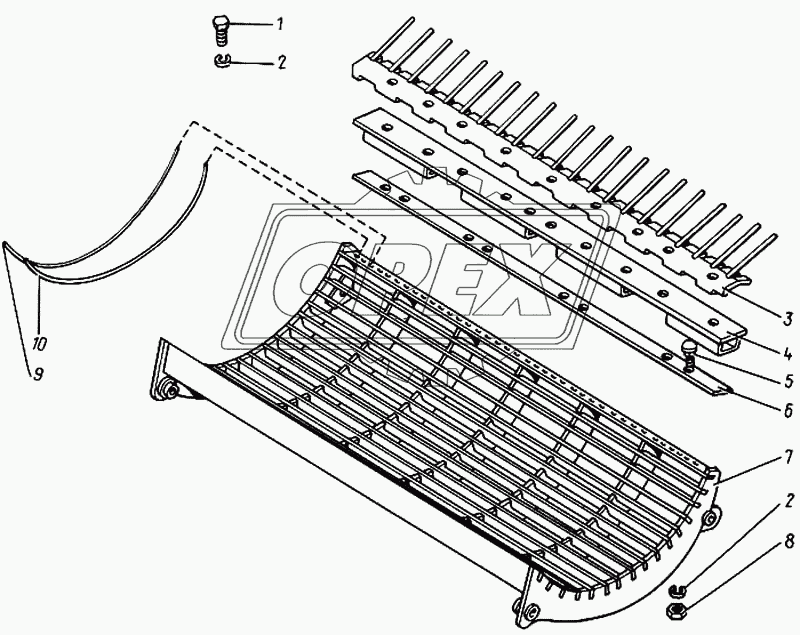 Подбарабанье с надставкой КДМ 2-90В (Енисей-1200-1)