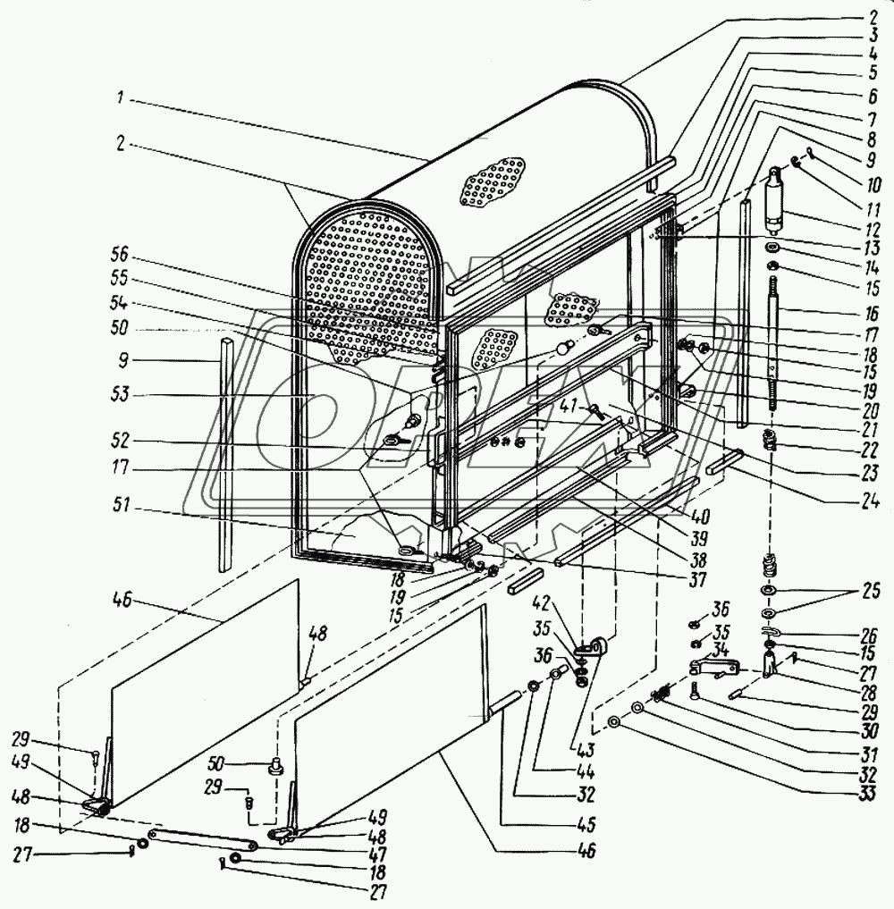 Воздухозаборник радиатора КДМ 3-10