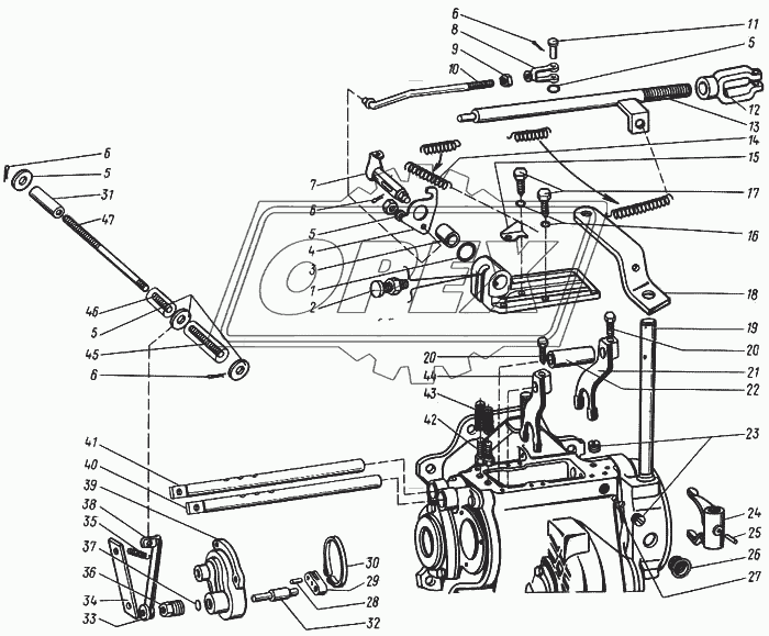 Механизм управления 54А-4-1