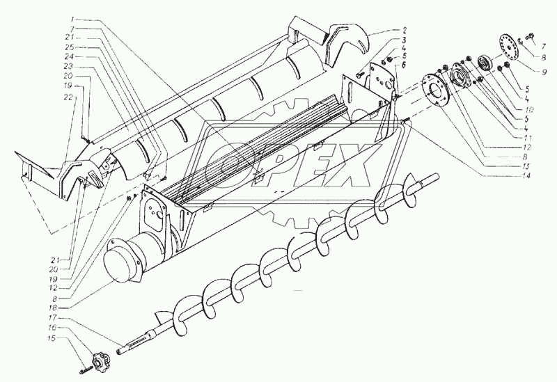 Шнек колосовой (КДМ2-19Г)