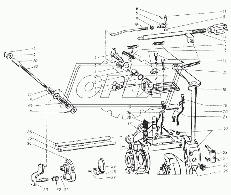 Механизм управления (54А-4-1)