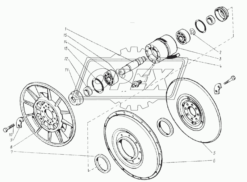 Блок шкивов (44-12-1А)