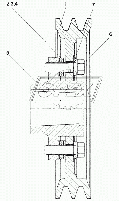 Шкив (КЗК 0290090)