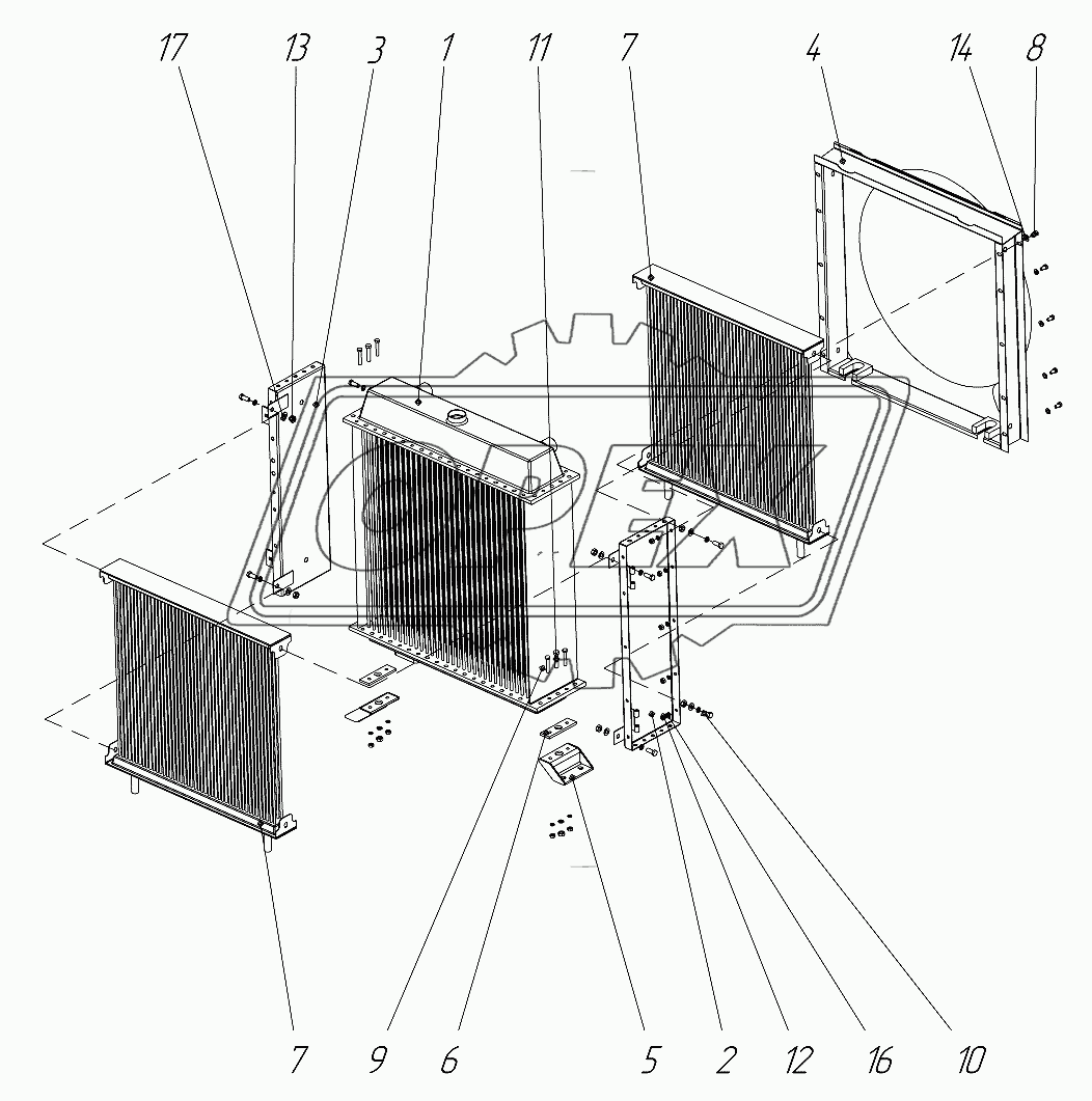 Блок радиаторов 236Н-5-28А-01