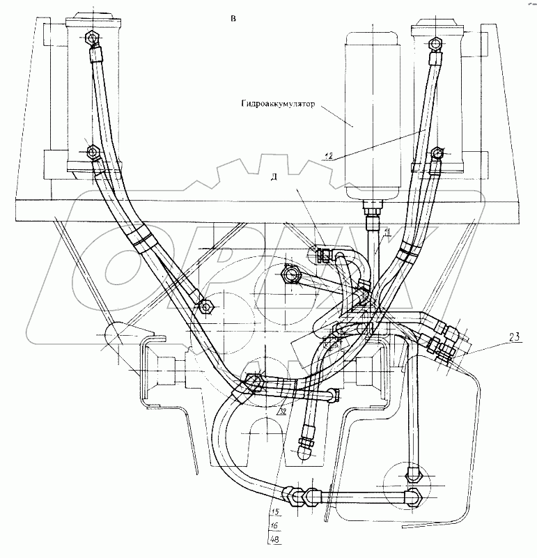 Маслопроводы ГМКП с гидрозамедлителем 7428-1719010-10