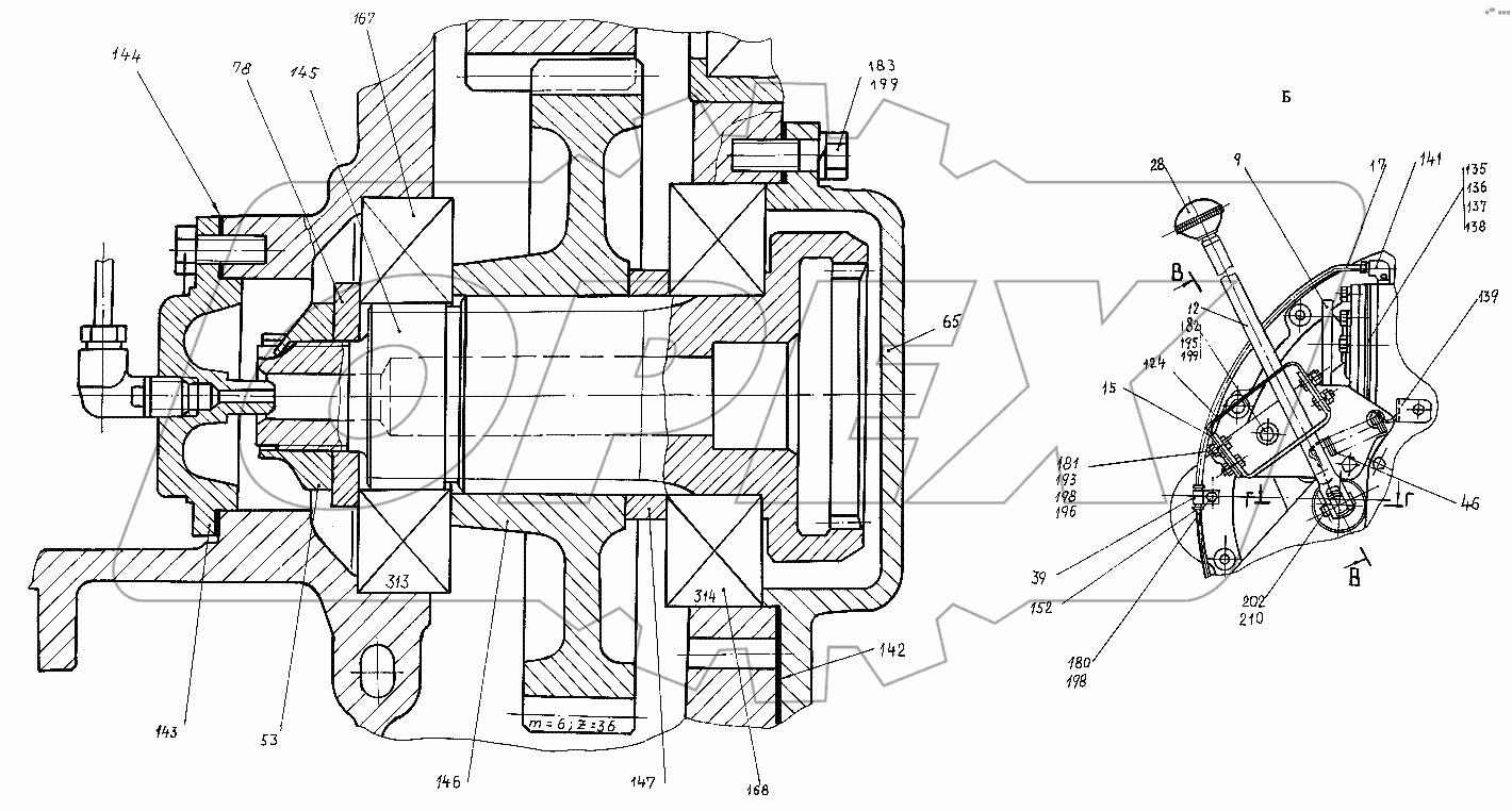 Передача повышающая 74281-1730010