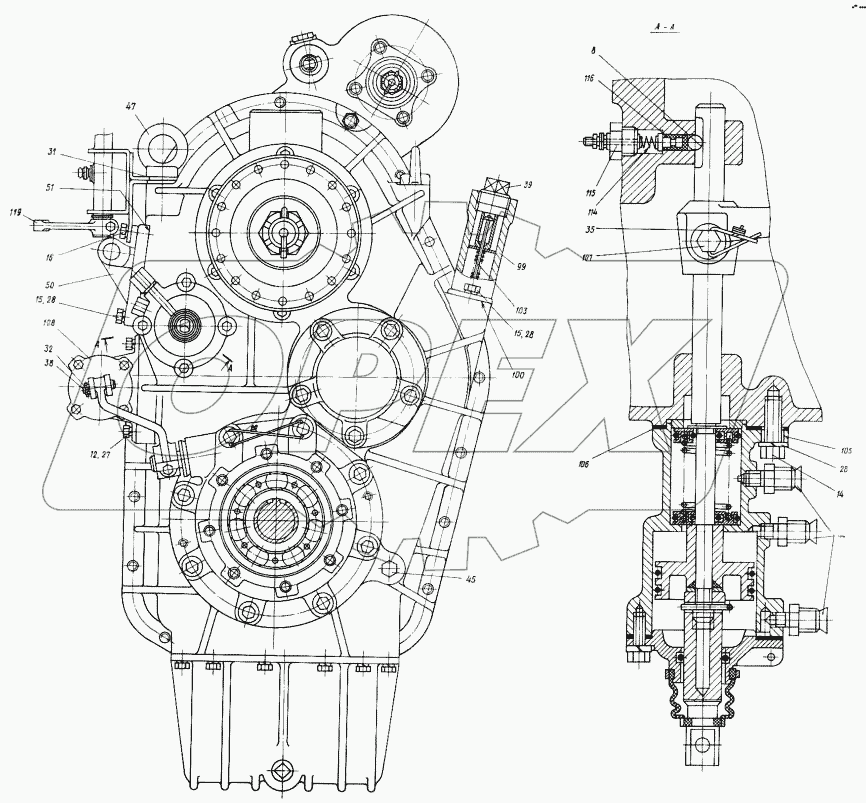 Коробка раздаточная 74281-1800020