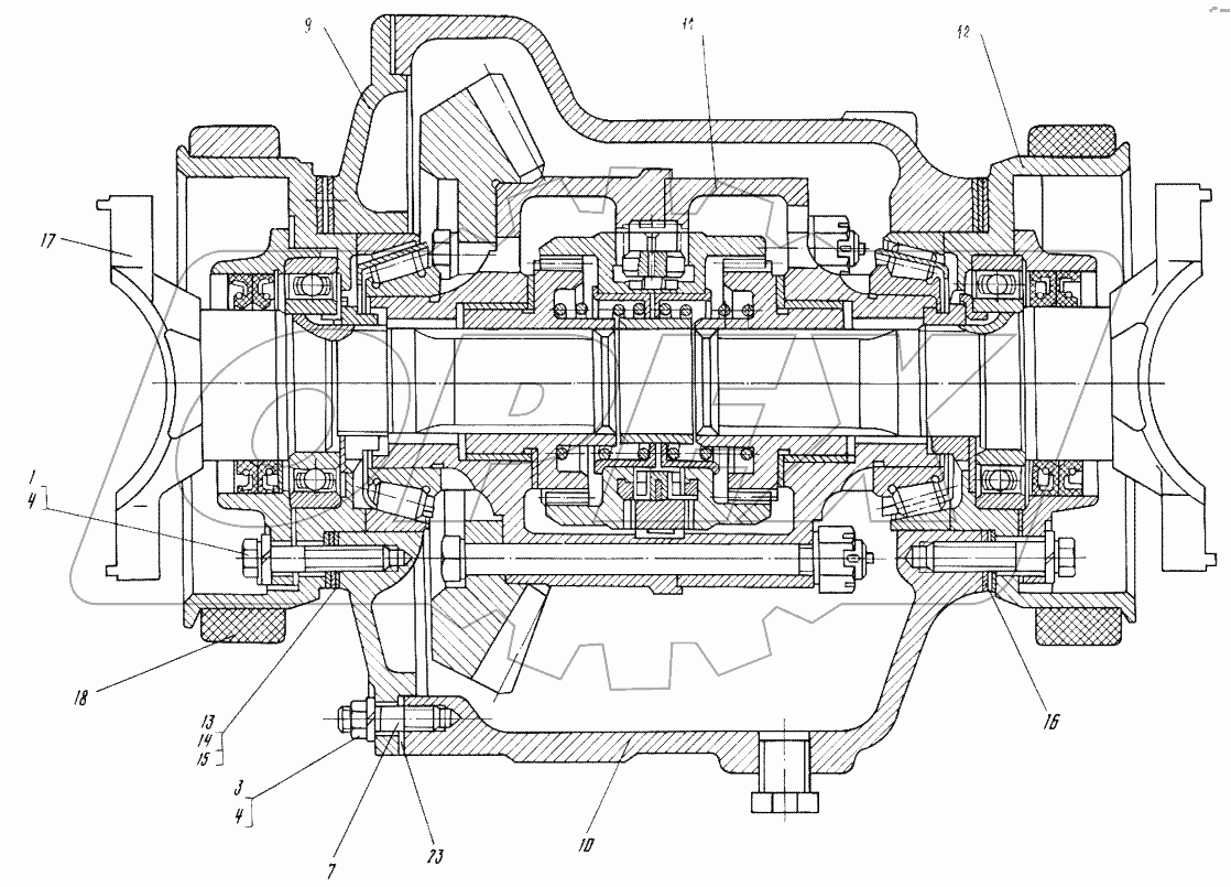 Редуктор главной передачи 7428-2402004