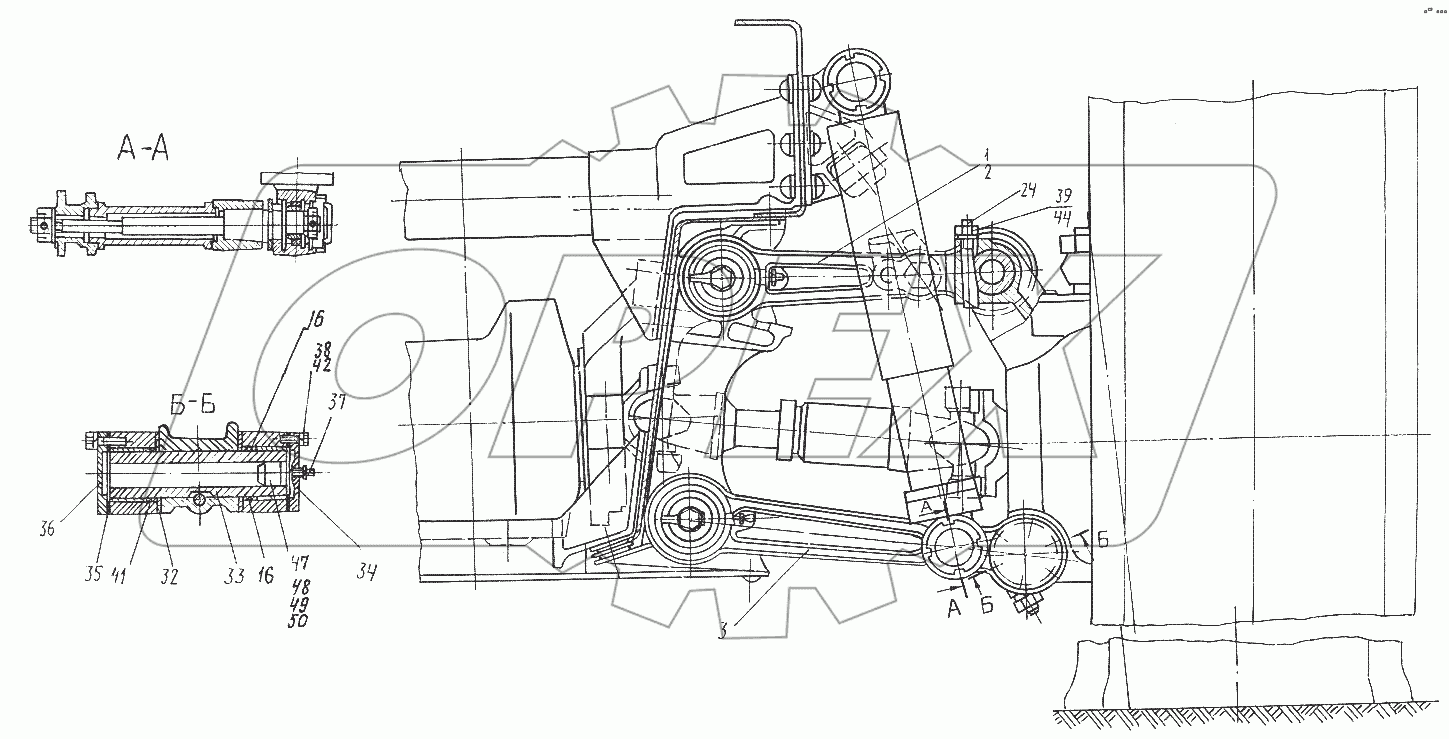 Подвеска передних колес 7426-2901010