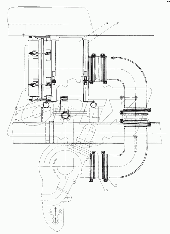 Установка воздухоочистителя 7427-1109003